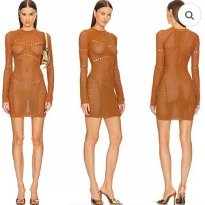 Michael Costello x Revolve Copper Knit Top